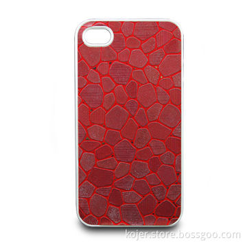 Crystal Case for Apple's iPhone 4, Customized Patterns and Logos Accepted, Made of PC and PU